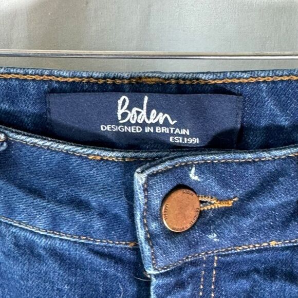 Boden The York Cropped Wide Leg Jeans Sz 2 - Picture 6 of 10